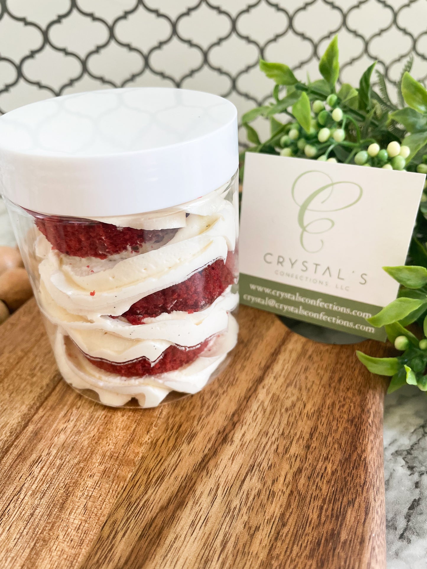 Red Velvet Cake Jar