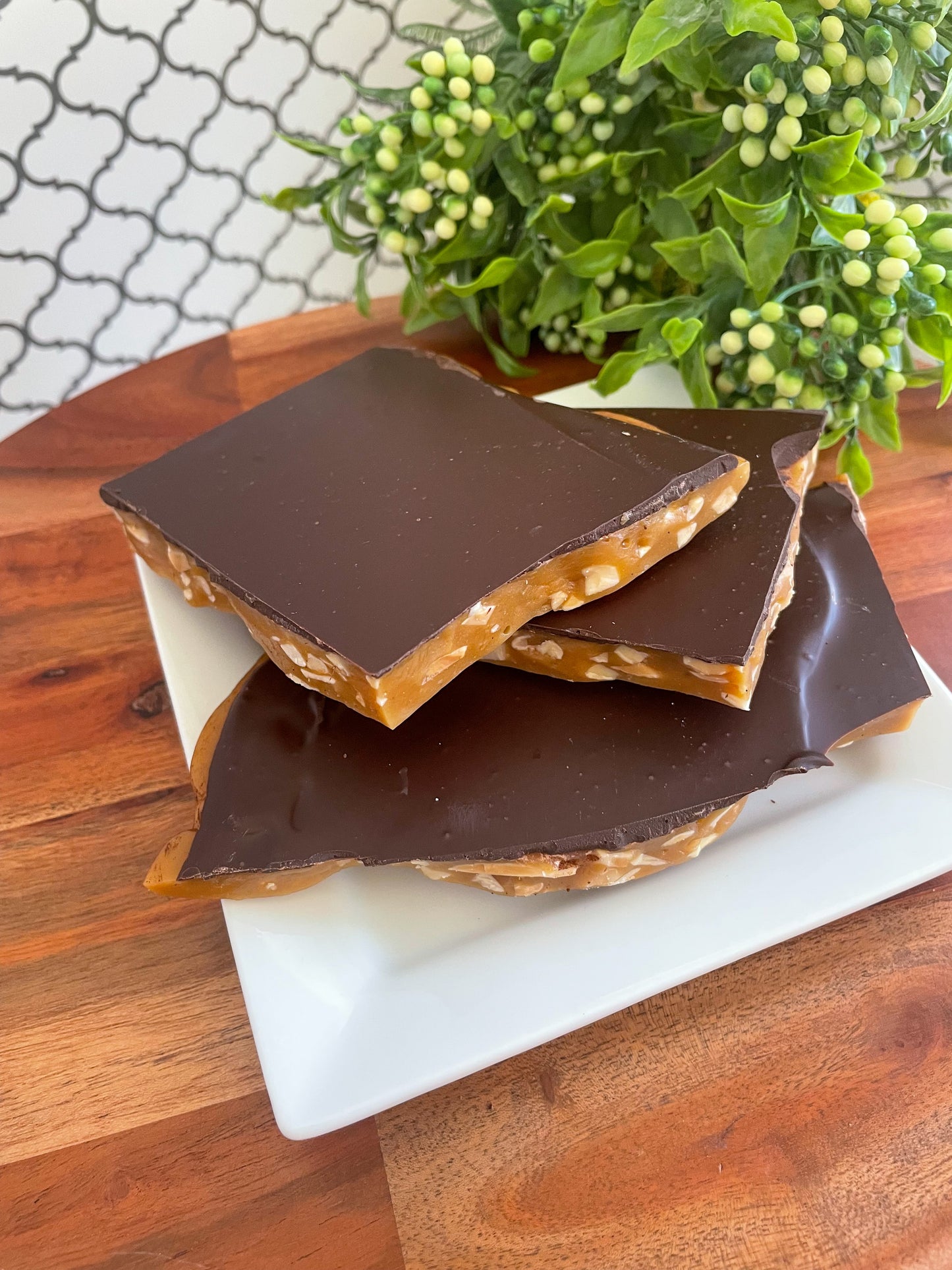 Dark Chocolate Covered Toffee Crunch
