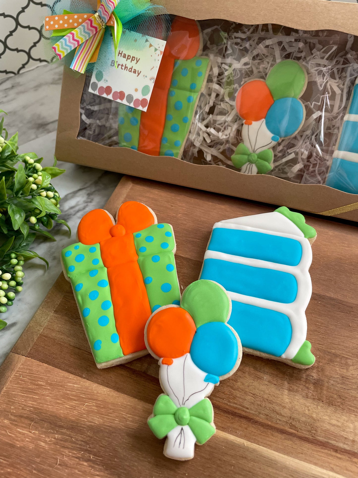 Birthday Sugar Cookie Box Set Blue