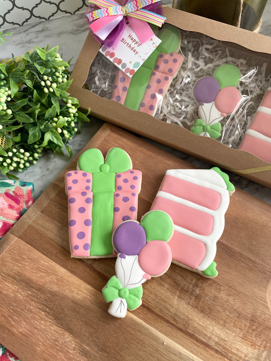 Birthday Sugar Cookie Box Set Pink