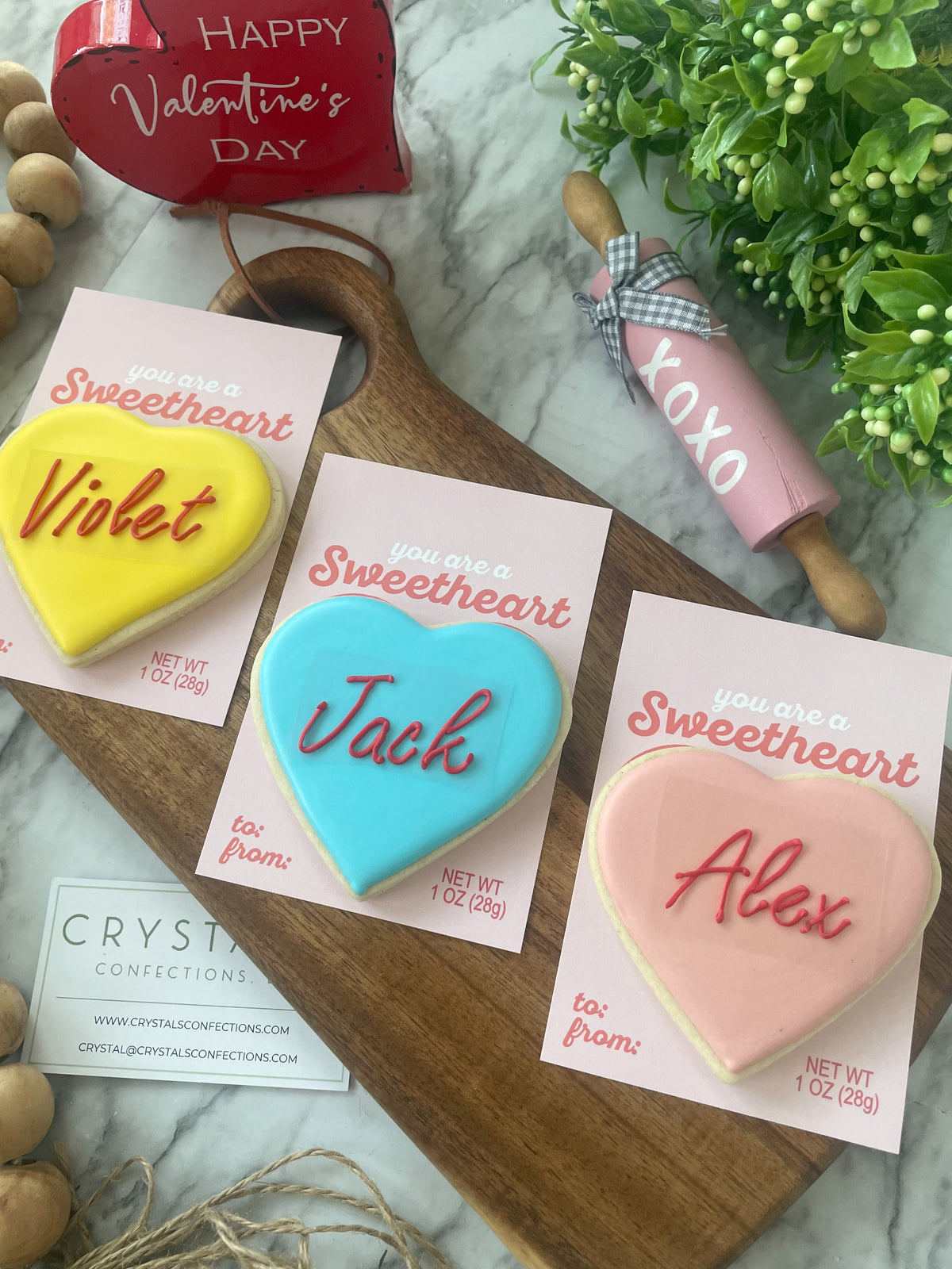 Custom Sweetheart Sugar Cookies – Crystal's Confections, LLC