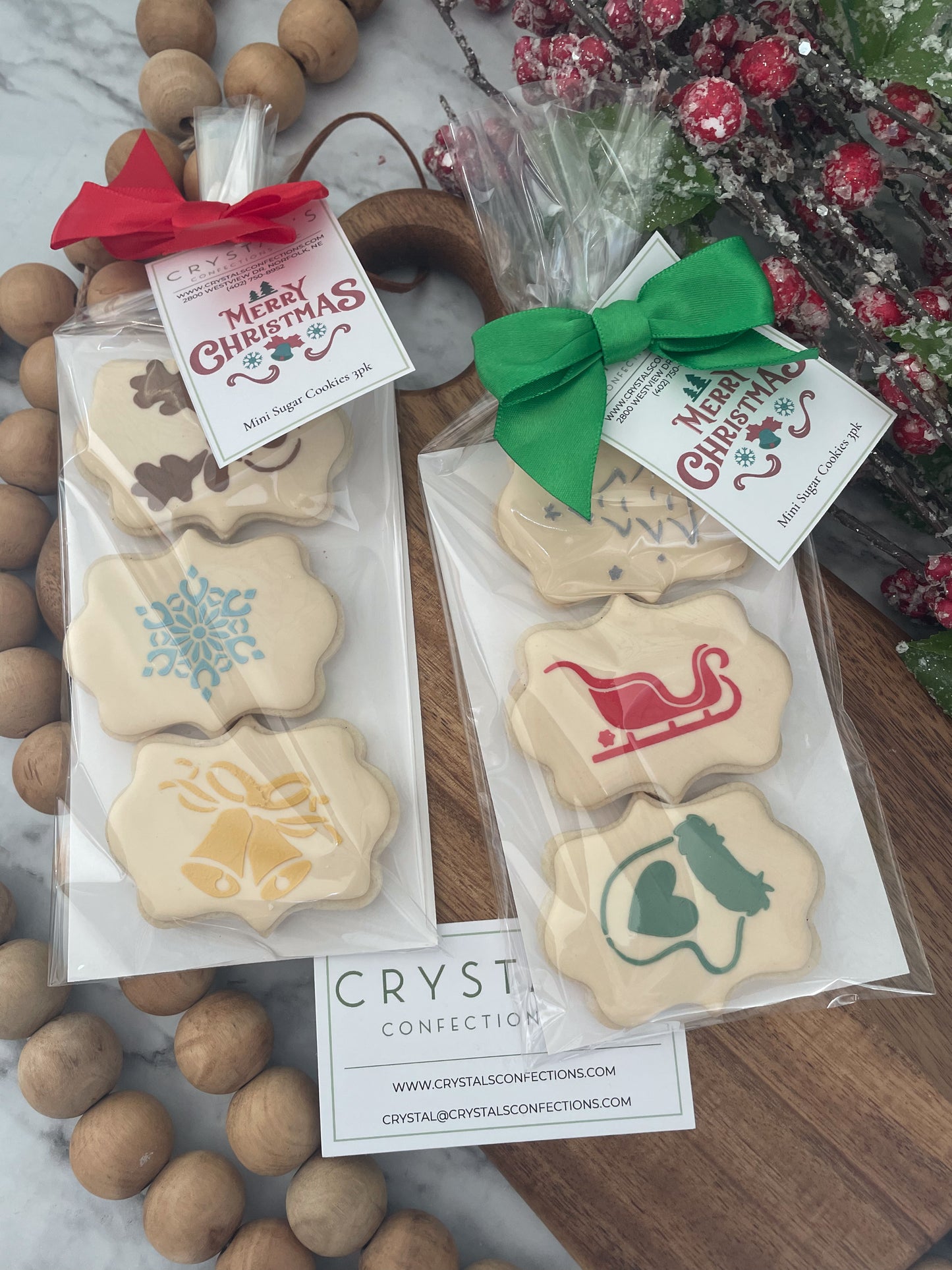 Mini Christmas Sugar Cookies