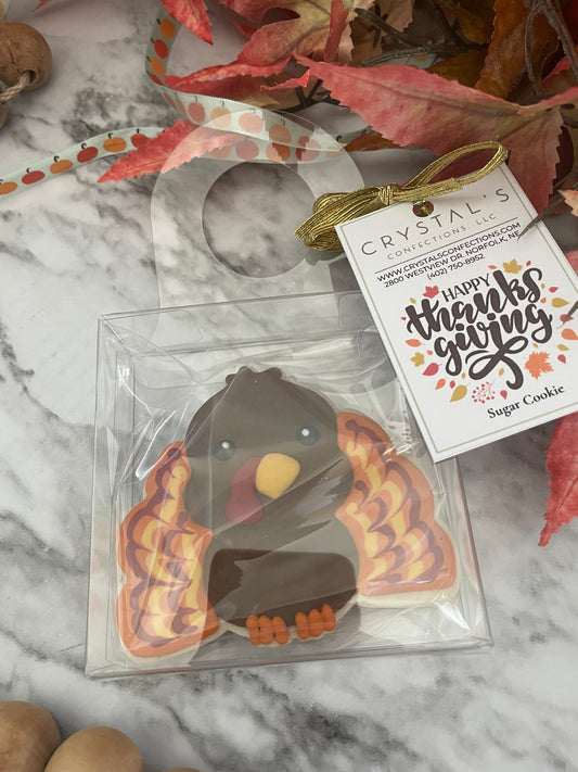 Thanksgiving Wine Bottle Hanger Cookie