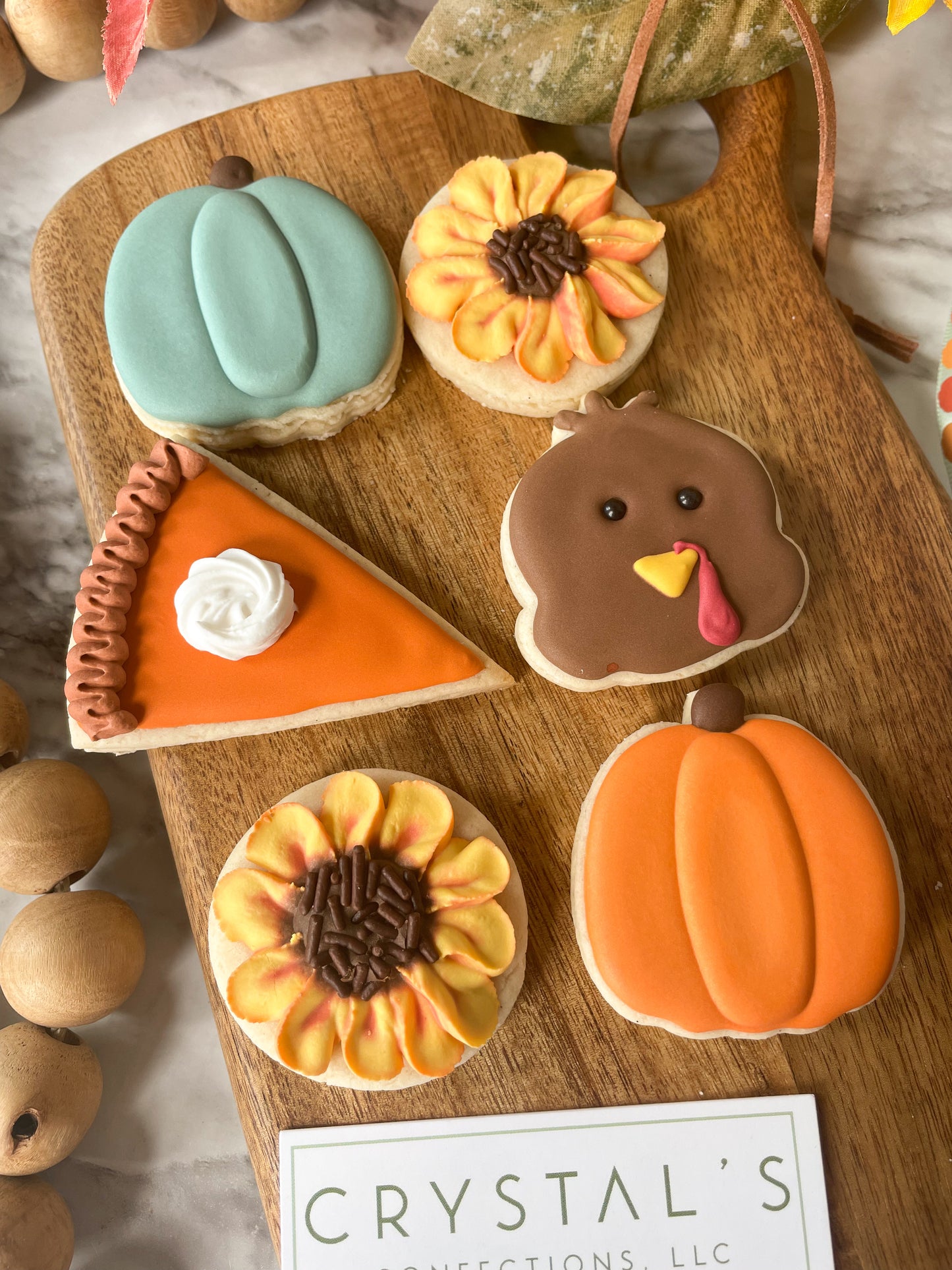 Mini Thanksgiving Day Sugar Cookies