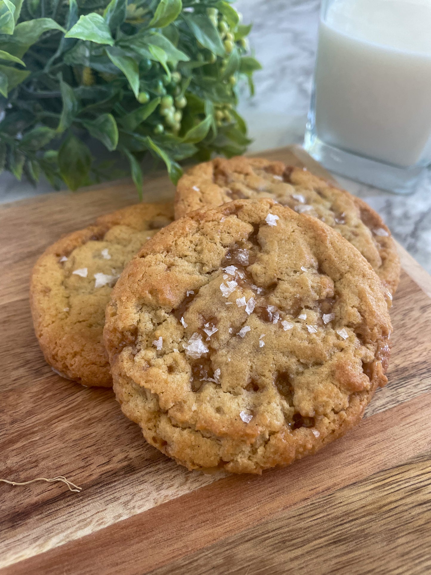 Sea Salt Toffee Cookies