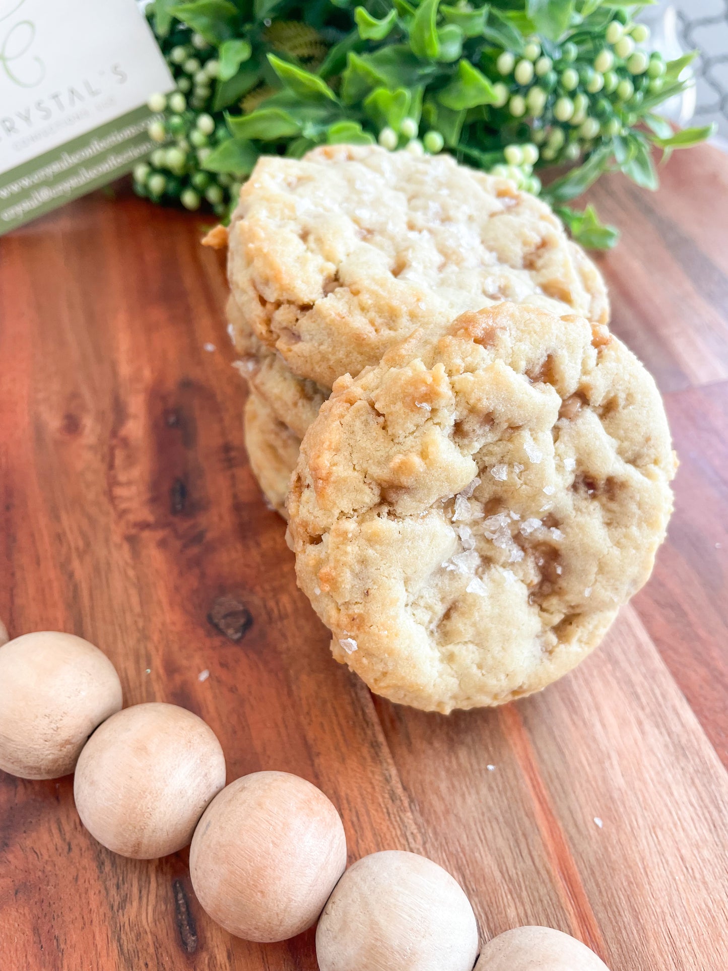 Sea Salt Toffee Cookies